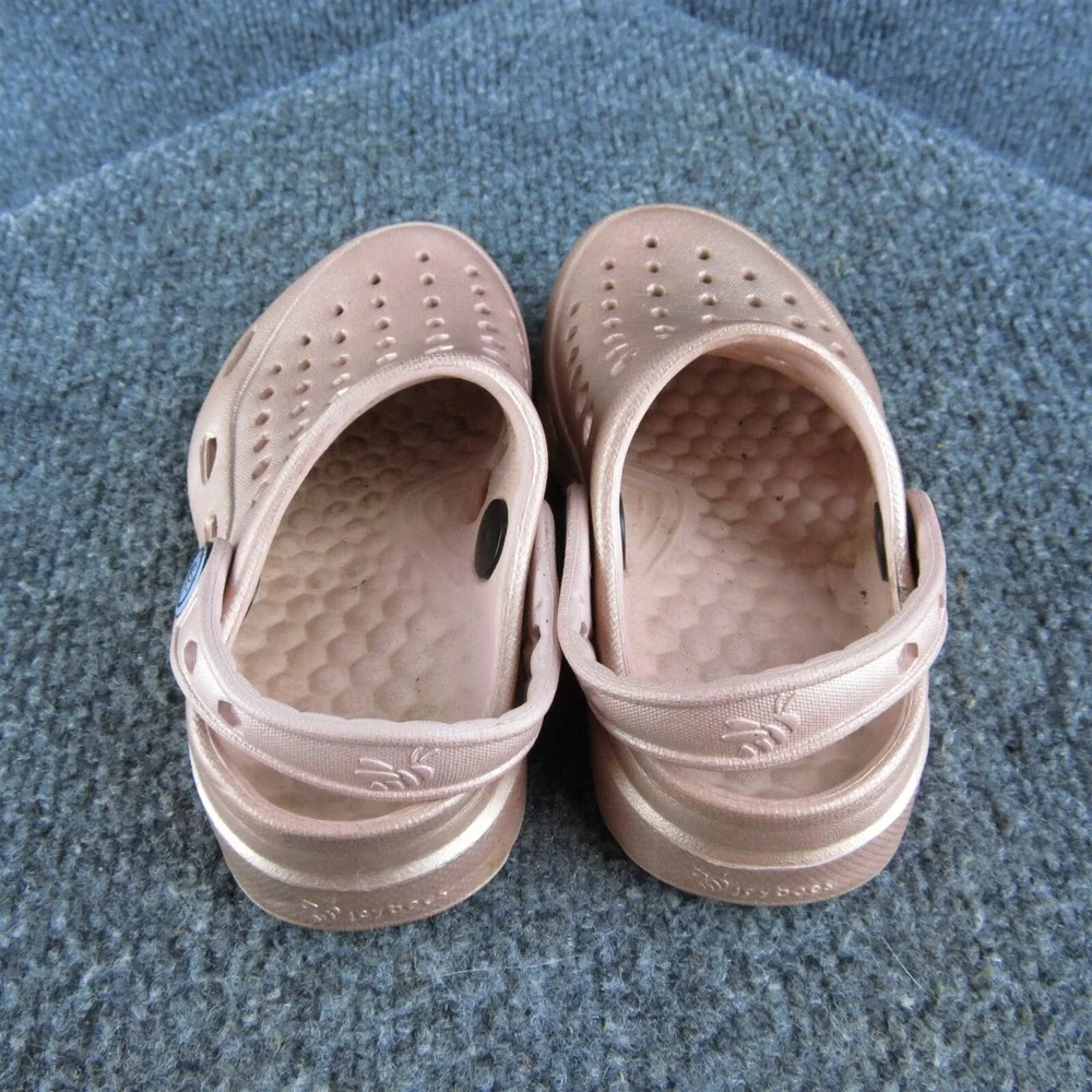 Joybees Girls Clog Size‎ T 6-7 Medium Shoes Rosegold Synthetic Slip On